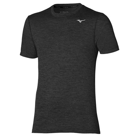 Impulse Core Tee Black Running Clothes Men Mizuno Europe