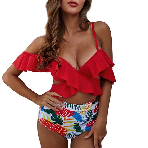 VBARHMQRT Female Swimsuit For Women 2024 2 Piece Skirt Seductive