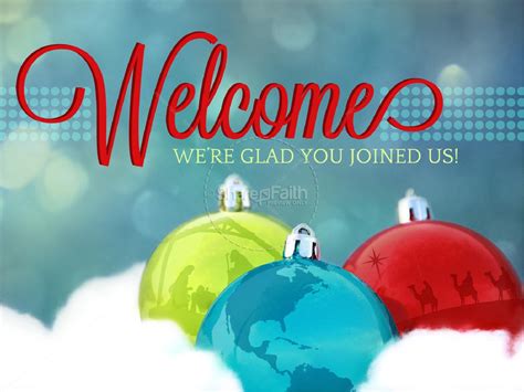 Joy To The World Powerpoint Template Christmas