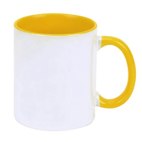 Caneca Interior e Alça Amarela Tecken