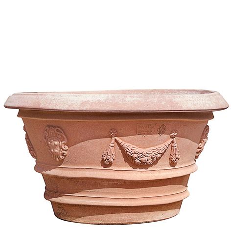 Vaso Porcinai Festonato Poggi Ugo Terracotta Impruneta