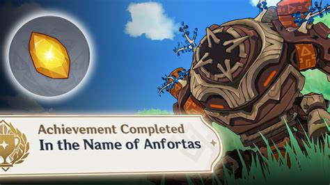 Sumeru Hidden Achievement In The Name Of Anfortas All Lost Energy