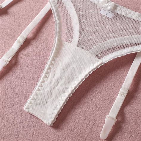 Cheap Aduloty Sexy Pure White Erotic Lingerie Mesh Gauze Single Layer Perspective Temptation