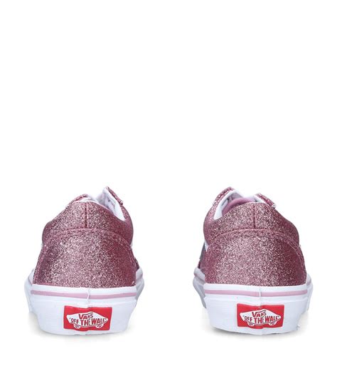 Vans Kids Pink Glitter Old Skool Sneakers Harrods Uk