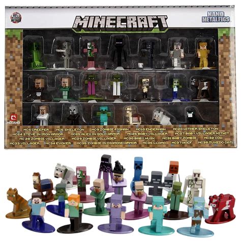 Minecraft Bonecos Para Comprar - Personagens Metal Bonecos Minecraft Nano Jada Toys Wave 01 | Shopee Brasil