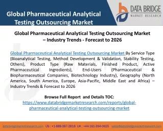 Ppt Pharmaceutical Analytical Testing Outsourcing Market Powerpoint