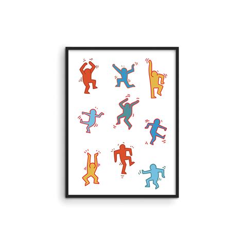 Keith Haring Posters Dance Figures By Haus And Hues Keith Haring