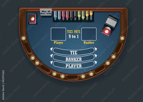 Vector baccarat table layout Stock Vector | Adobe Stock