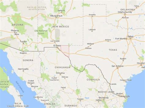 Map Of Texas New Mexico Border - Chicago Bears 2024 Schedule