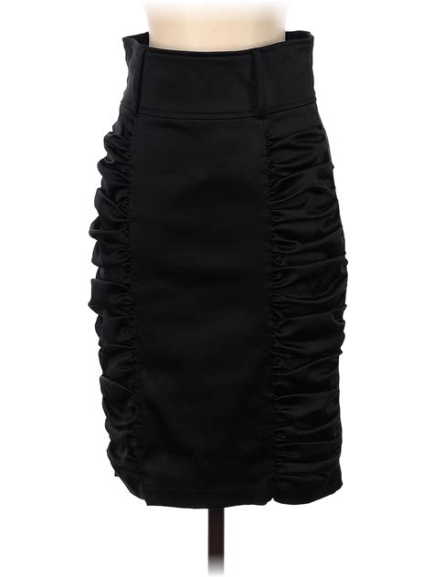 Alberto Makali Solid Black Casual Skirt Size 4 80 Off Thredup