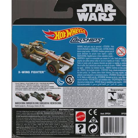 HOT WHEELS STAR WARS CARSHIPS X WING FIGHTER Single Vehicle Package DPV