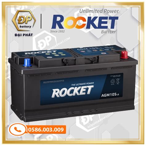 Ắc Quy Rocket AGM L6 12V 105Ah