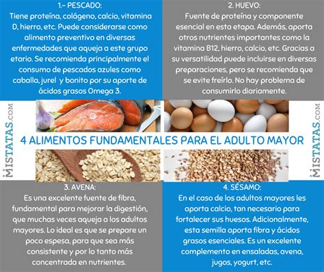 4 Alimentos Fundamentales Para El Adulto Mayor