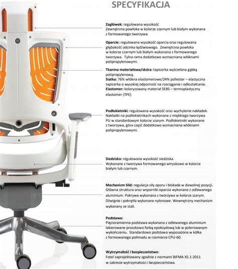 Ergonomiczny fotel biurowy Wau 2 wsparcie lędźwi Unique Sklep EMPIK