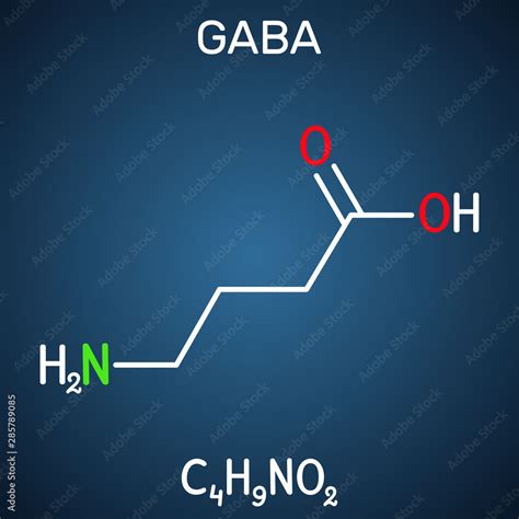 Gamma Aminobutyric Acid Gaba Molecule It Is A Naturally Occurring