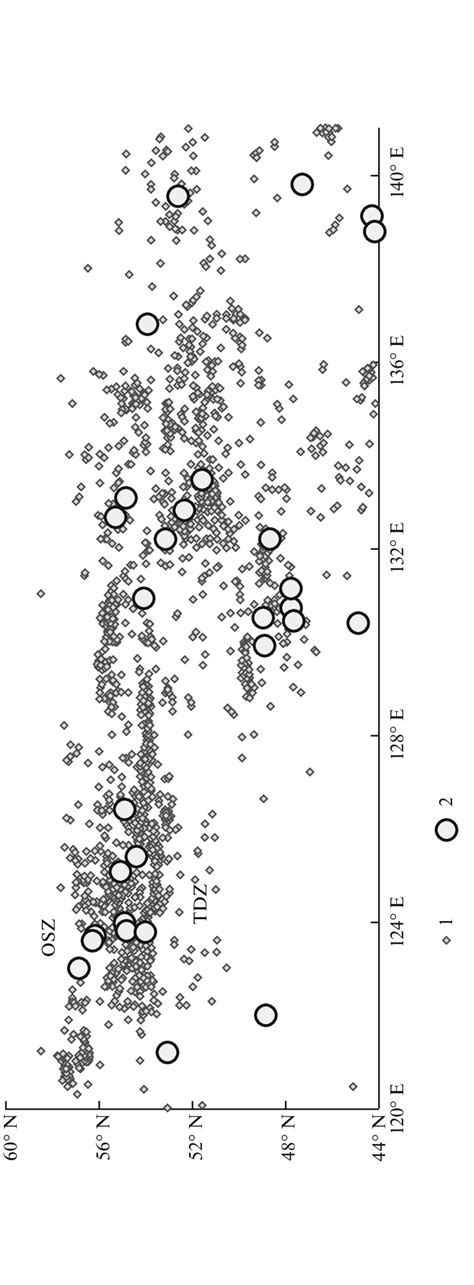 The Spatial Distribution Of 5 ≤ М