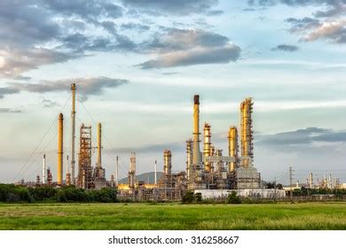 Oil Refinery Evening Locations Thailand Stock Photo (Edit Now) 316258667