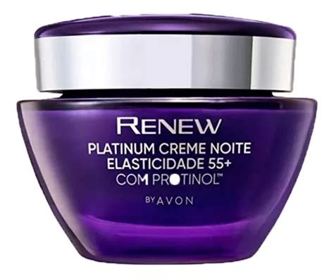 Avon Renew Platinum Noite 55 Creme Anti Idade 50g