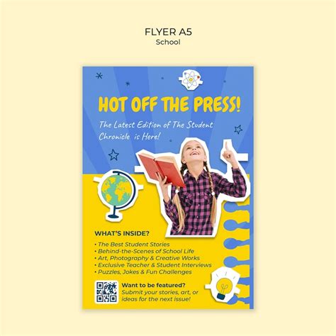 Flyer Scolaire Histoire Psd Modèles Psd Gratuits De Haute Qualité à
