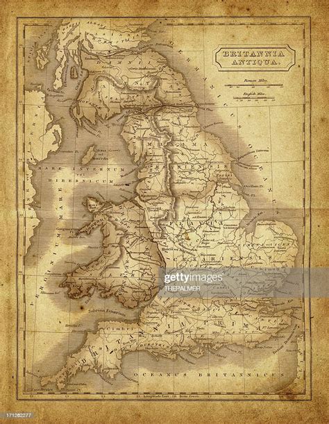 Map Of Britannia During The Roman Empire High-Res Vector Graphic ...