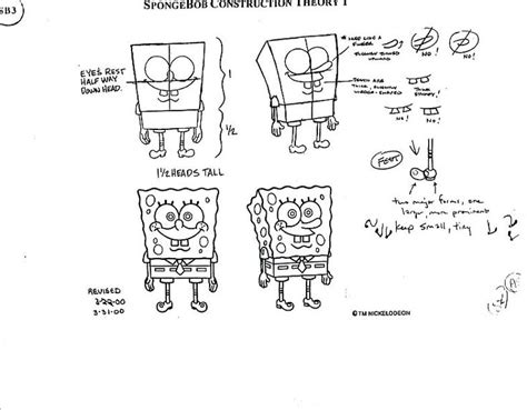 Spongebob Squarepants Model Sheets Traditional Animation Spongebob Spongebob Drawings