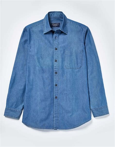 Chambray Shirt Dark Blue