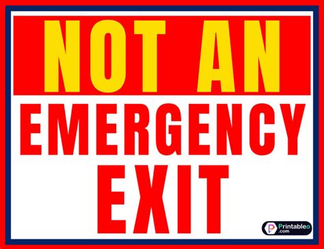 20 Printable Emergency Exit Sign Download Free Pdfs