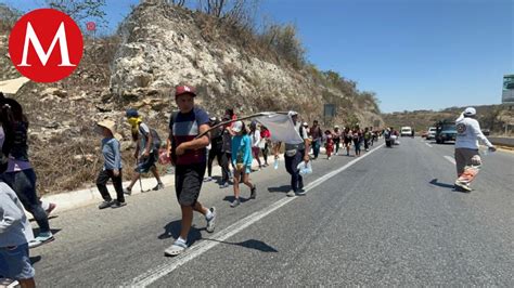 Caravana Migrante Realiza Minuto De Silencio Por Compa Ero Fallecido