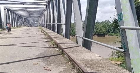 Menyedihkan Besi Pagar Pengaman Jembatan Raib Diduga Dicuri