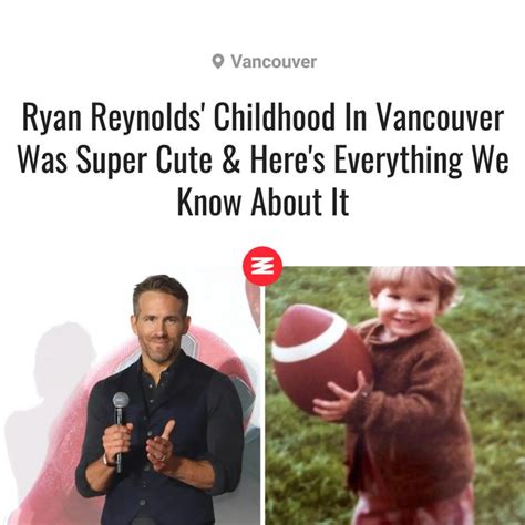 11 Things You Probably Didn't Know About Ryan Reynolds' Childhood ...