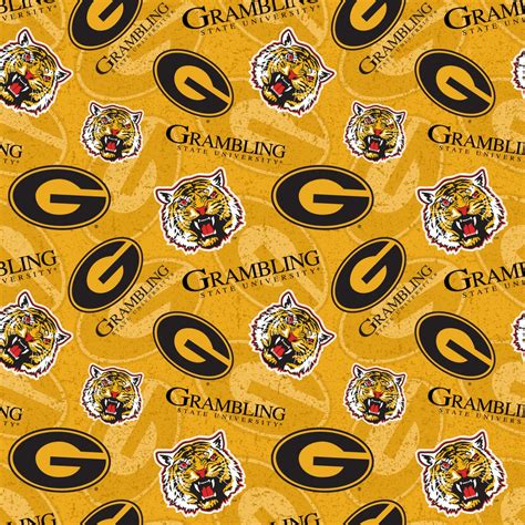 Grambling State University Cotton Fabric by Sykel-grambling State ...