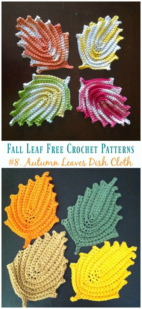 Autumn Leaf Free Crochet Patterns