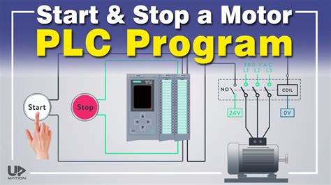 Siemens Plc Training Motor Start And Stop Ladder Logic Plc Program