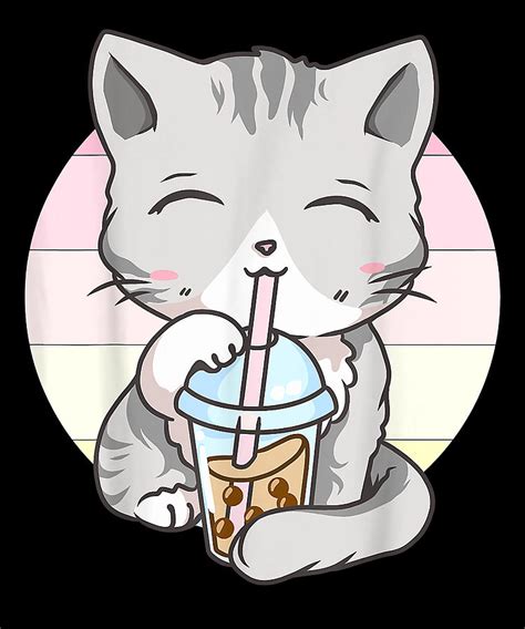 Courageous Passion Cute Kawaii Cat Boba Bubble Milk Tea Anime Neko