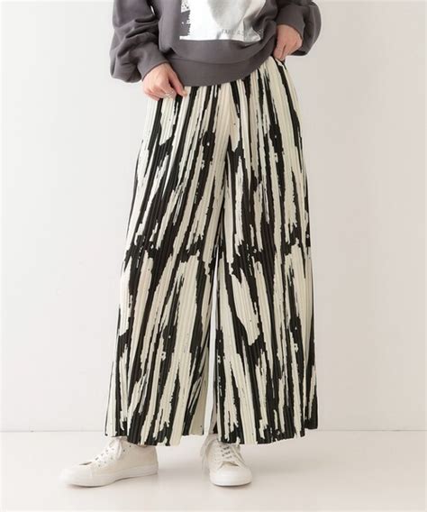 Cutie Blonde パンツ S LL柄プリーツ イージーワイドパンツ レディース ZOZOTOWN Yahoo 店 通販 Yahoo ショッピング