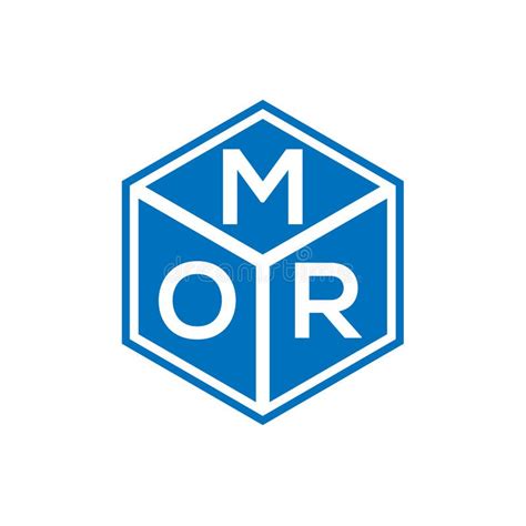 Mor Letter Logo Design On Black Background Mor Creative Initials