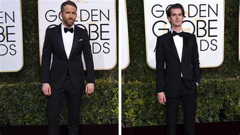 Ryan Reynolds And Andrew Garfield Kissed At The Golden Globes And We Re Fine Mashable