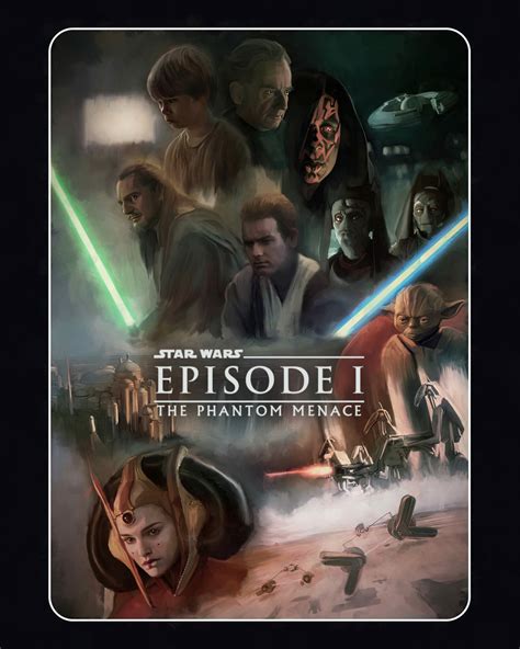 Star Wars Episode I The Phantom Menace Poster By John Dunn