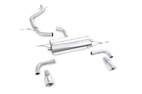 Milltek Sport Non Resonated Cat Back Exhaust 100mm Polished Jet Tips