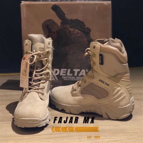 Jual Sepatu Tactical Delta 8 Inch Safety PDL Polpp Crem Cordura Anti