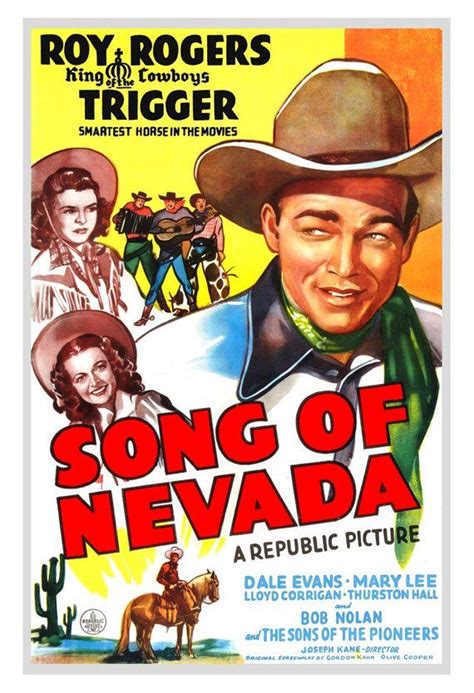 Roy Rogers Song Of Nevada Home Theater Media Room Decor Classic