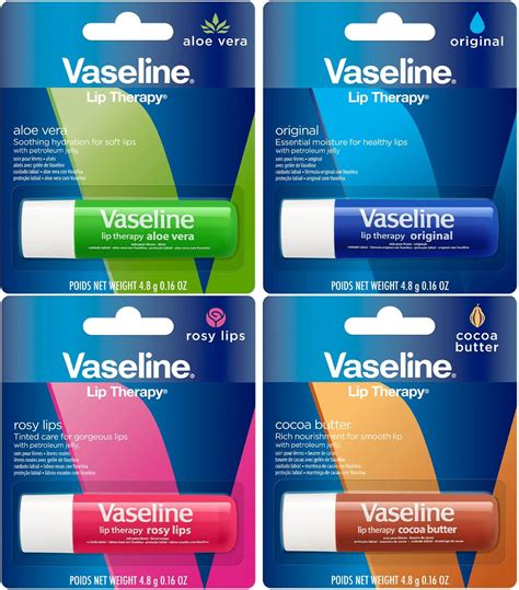 Amazon Vaseline Lip Therapy Variety Pack Rosy Lips Cocoa