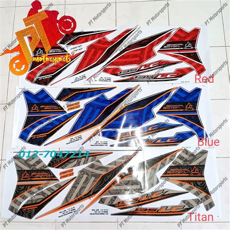 Yamaha LC 135 V2 V3 V4 V5 V6 V7 Sticker Body Stripe Exciter King 20th