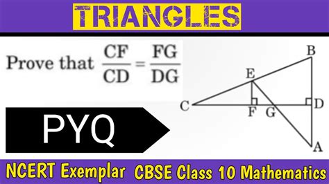 Cbse Class Triangles In Figure Cd Is Perpendicular Bisector Of Ab