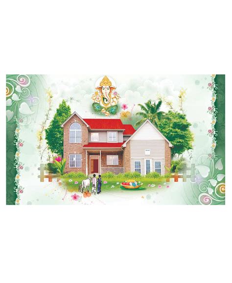 House warming ceremony Ganesh Invitation cards