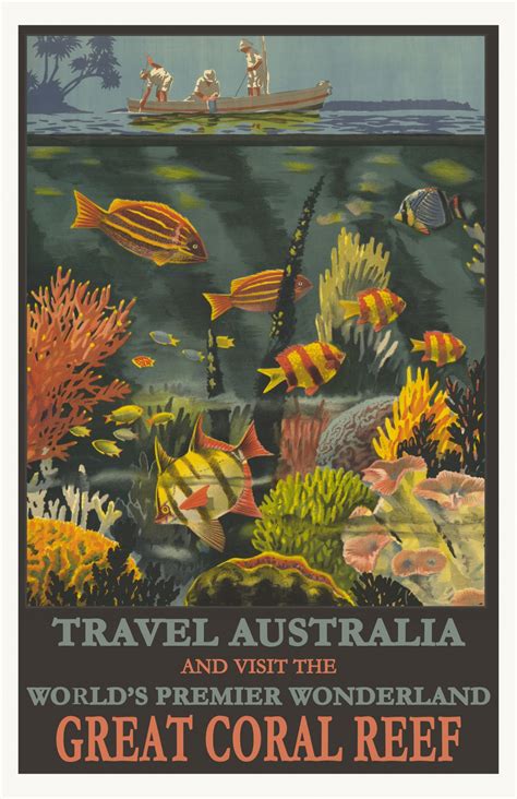 Australia Vintage Travel Poster Free Stock Photo Public Domain Pictures