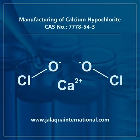 Calcium Hypochlorite7778 54 3jal Aqua International Water Treatment