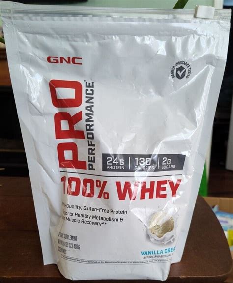 Gnc Pro Performance Whey Protein Vanilla Cream Servings Exp