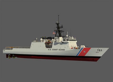 USCGC WAESCHE LEGEND CLASS US CUTTER COAST GUARD 3D Model CGTrader