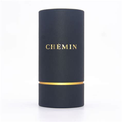 Branded Matte Black Perfume Cardboard Tubes With Foam Holder